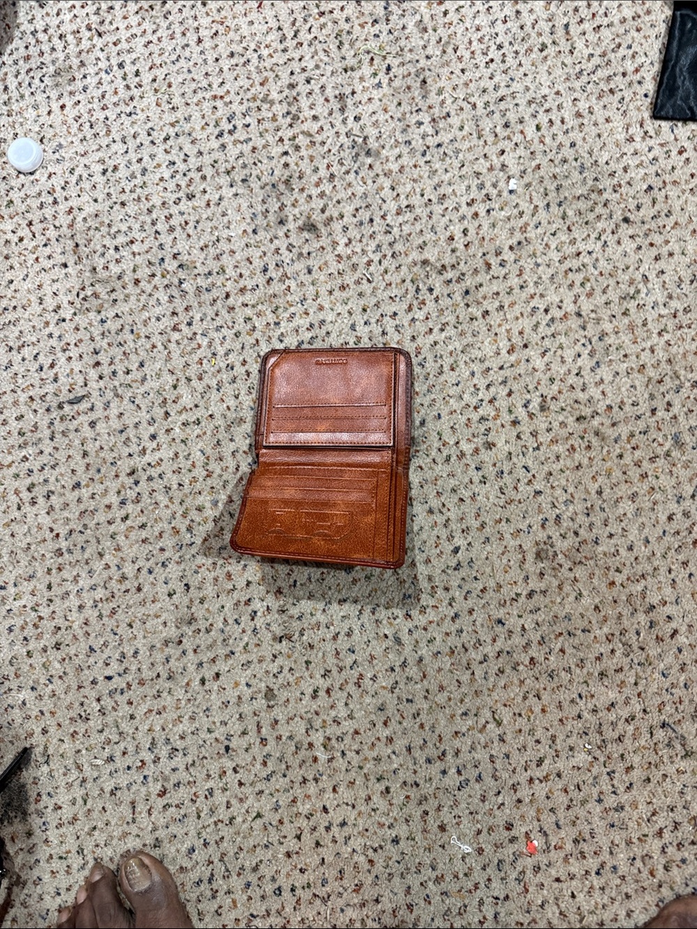 Slim Leather Card & Key Holder Wallet in Tan